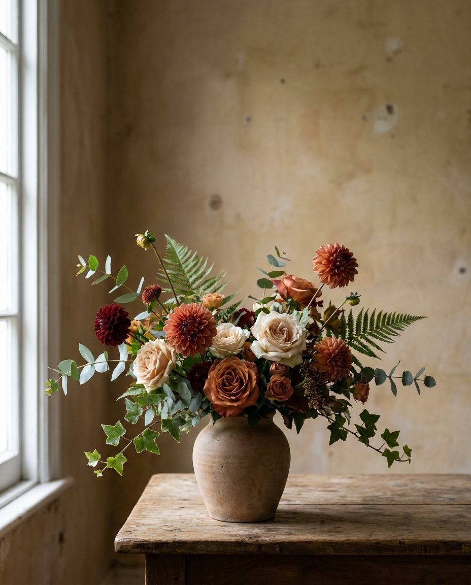 Sfeervolle bloemenvaas als woonaccessoire
